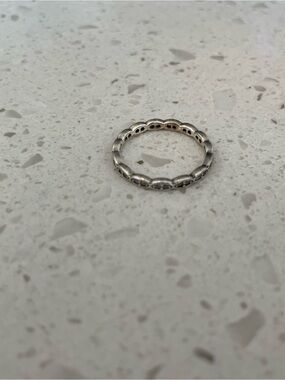 Pandora Silver Scalloped Eternity Ring